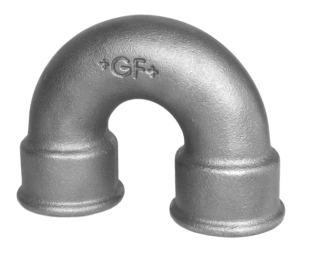 GF  60  return bend 1 1/2" -  89 black